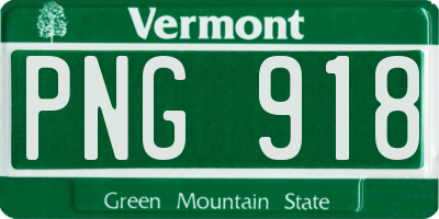 VT license plate PNG918