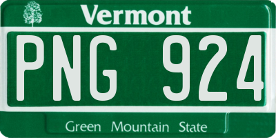 VT license plate PNG924