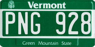 VT license plate PNG928