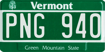 VT license plate PNG940