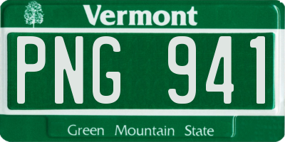 VT license plate PNG941