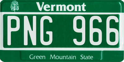 VT license plate PNG966