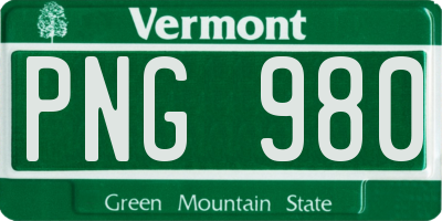 VT license plate PNG980