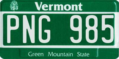 VT license plate PNG985