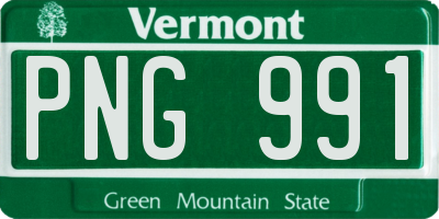 VT license plate PNG991