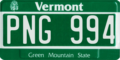 VT license plate PNG994