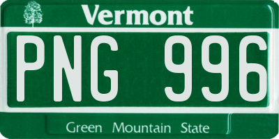 VT license plate PNG996