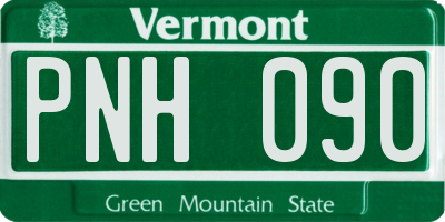 VT license plate PNH090