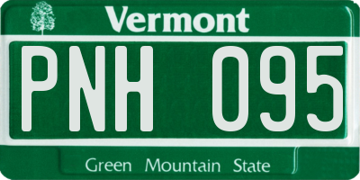 VT license plate PNH095