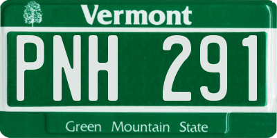 VT license plate PNH291