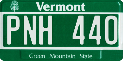 VT license plate PNH440