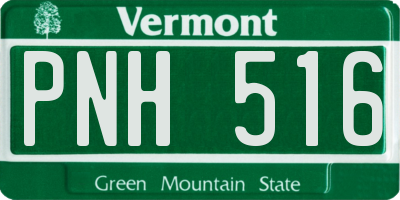 VT license plate PNH516