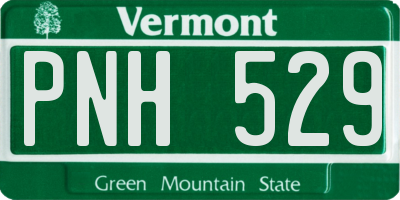VT license plate PNH529