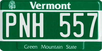 VT license plate PNH557