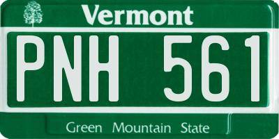 VT license plate PNH561