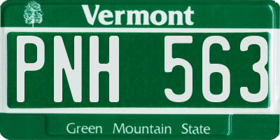 VT license plate PNH563