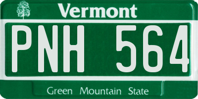 VT license plate PNH564