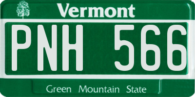 VT license plate PNH566