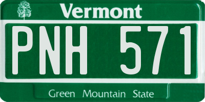 VT license plate PNH571
