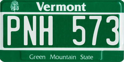 VT license plate PNH573
