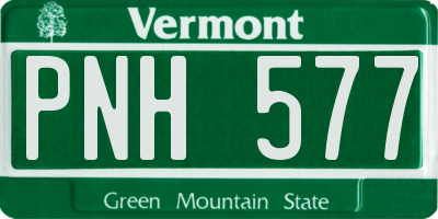 VT license plate PNH577