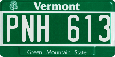 VT license plate PNH613