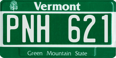 VT license plate PNH621