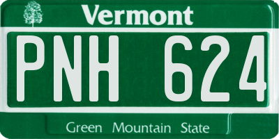 VT license plate PNH624