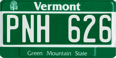 VT license plate PNH626