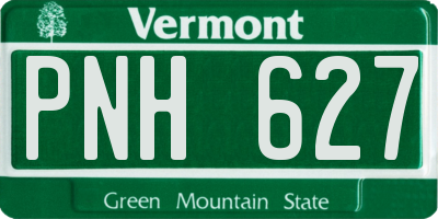 VT license plate PNH627