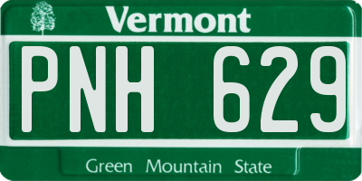 VT license plate PNH629