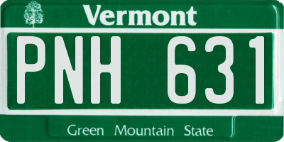VT license plate PNH631