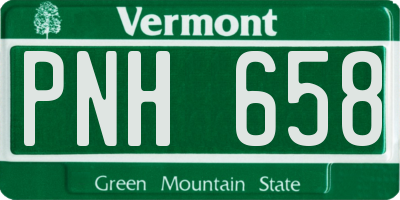 VT license plate PNH658