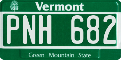 VT license plate PNH682