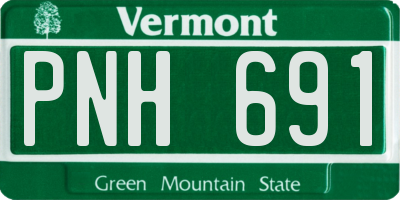 VT license plate PNH691