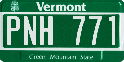 VT license plate PNH771
