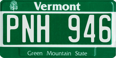 VT license plate PNH946
