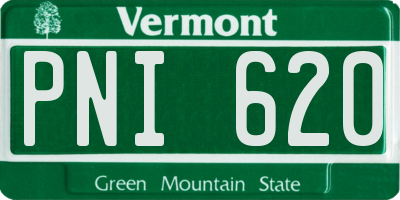 VT license plate PNI620