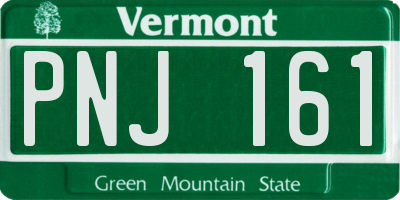 VT license plate PNJ161