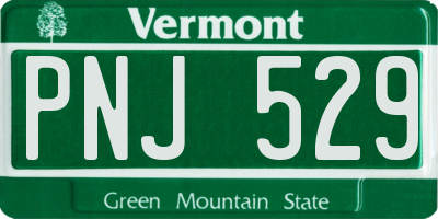 VT license plate PNJ529