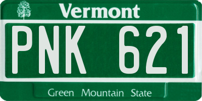 VT license plate PNK621