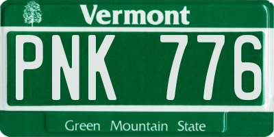 VT license plate PNK776