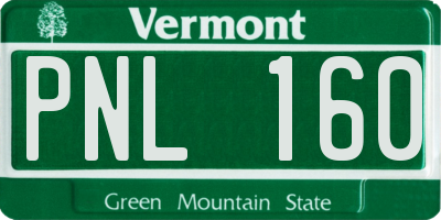 VT license plate PNL160