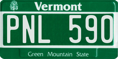 VT license plate PNL590