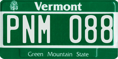 VT license plate PNM088