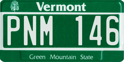 VT license plate PNM146