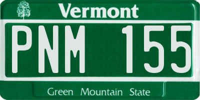 VT license plate PNM155