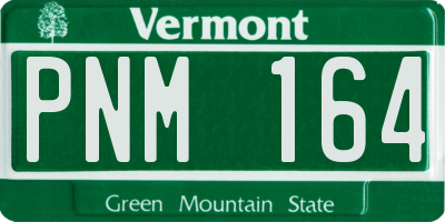 VT license plate PNM164
