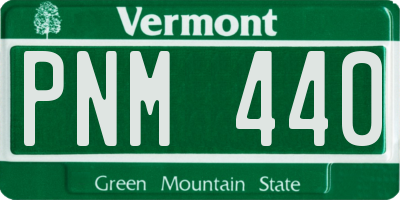VT license plate PNM440