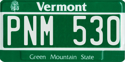 VT license plate PNM530